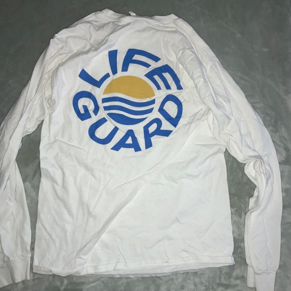 White long sleeve lifeguard tee